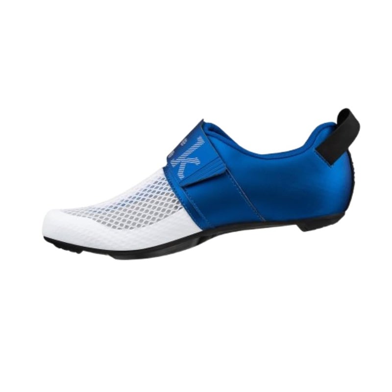 Fizik Transiro Hydra, Highly Breathable Triathlon Innovative Shoes, White/Metallic Blue, 7 - Image 1