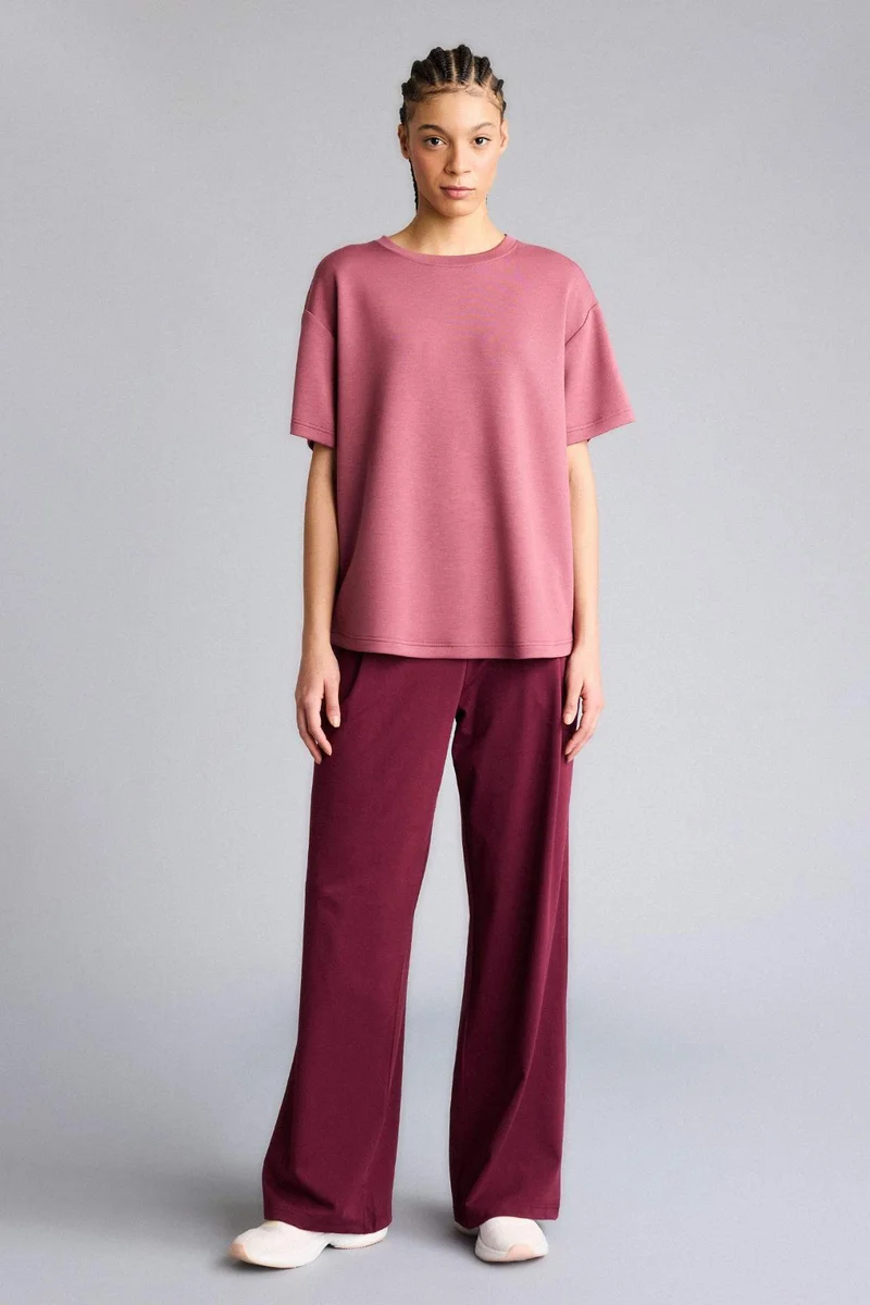 Defacto Wide Leg Elastic Waist Long Pocketed Sports Sweatpants