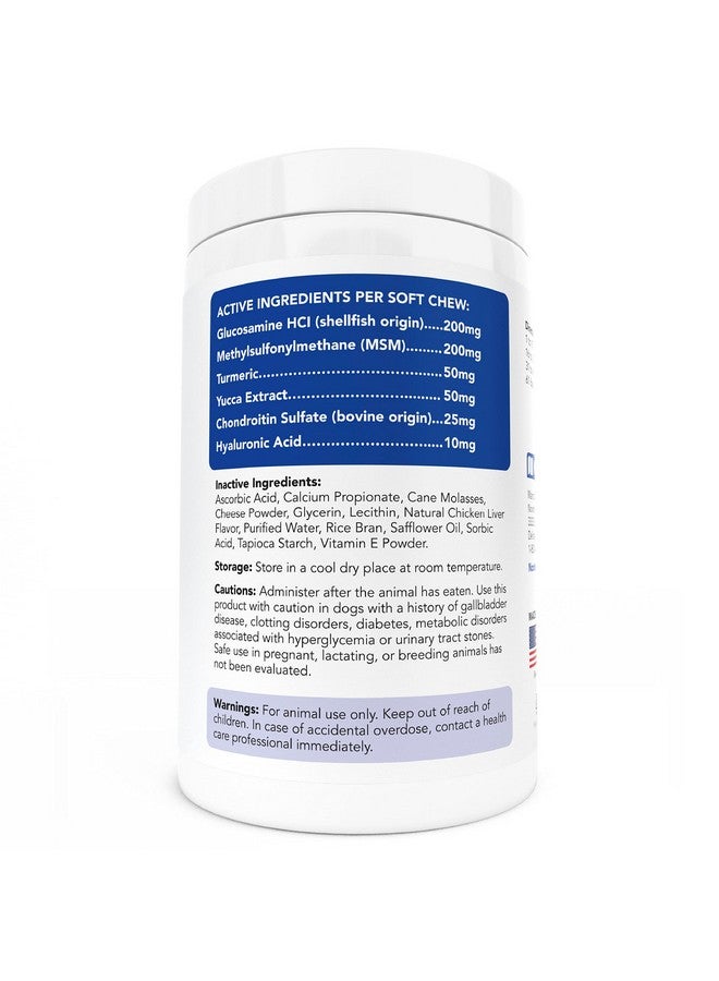 nootie Nootie Glucosamine for Dogs - 250 ct - Hip and Joint Soft Chews Supplement for Dogs - Daily Dog MSM Chondroitin Chews with Turmeric - Joint Care Vitamins for All Breeds and Sizes USA - Image 2