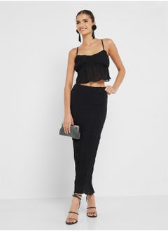 Ginger Cami Crop Top & Maxi Skirt Co-Ord Set  - Image 1
