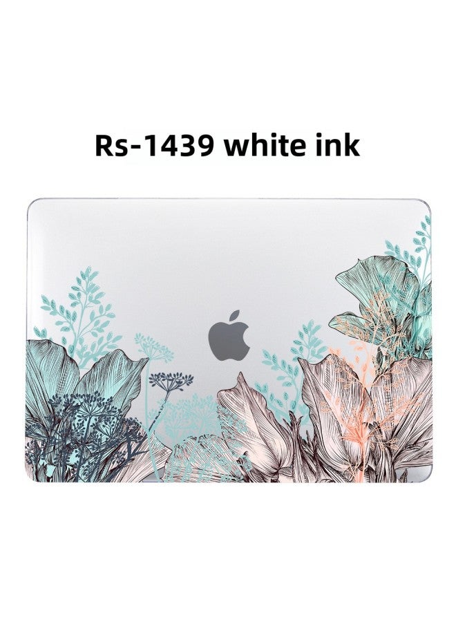 For Macbookpro Protective Case 14 Inch Air13 Transparent Computer Protective Case M2 Apple Laptop Case-Color:RS-1439 White Ink-Applicable Model:AIR11（A1465/A1370）  - Image 1