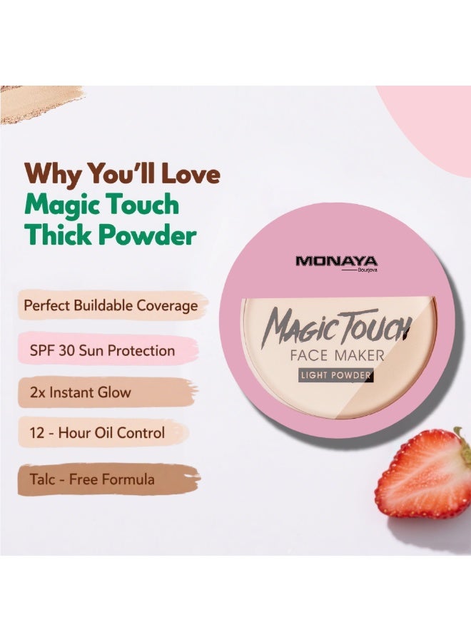 Monaya P003 Magic Touch Face Maker Light Powder –  Lightweight Setting Powder, Oil Control, Smooth Finish, Long-Lasting & Buildable Coverage for All Skin Types - Image 2
