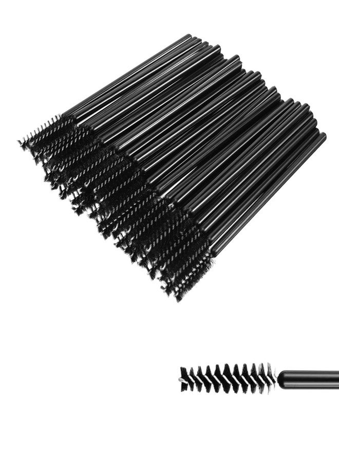 Yolev 100Pcs Disposable Mascara Wands Black Eye Lash Spoolies Small Lash Wands Makeup Brush Applicators Eyebrow Spoolies for Eyelash Extensions Eye Lash and Makeup Brush - Image 1