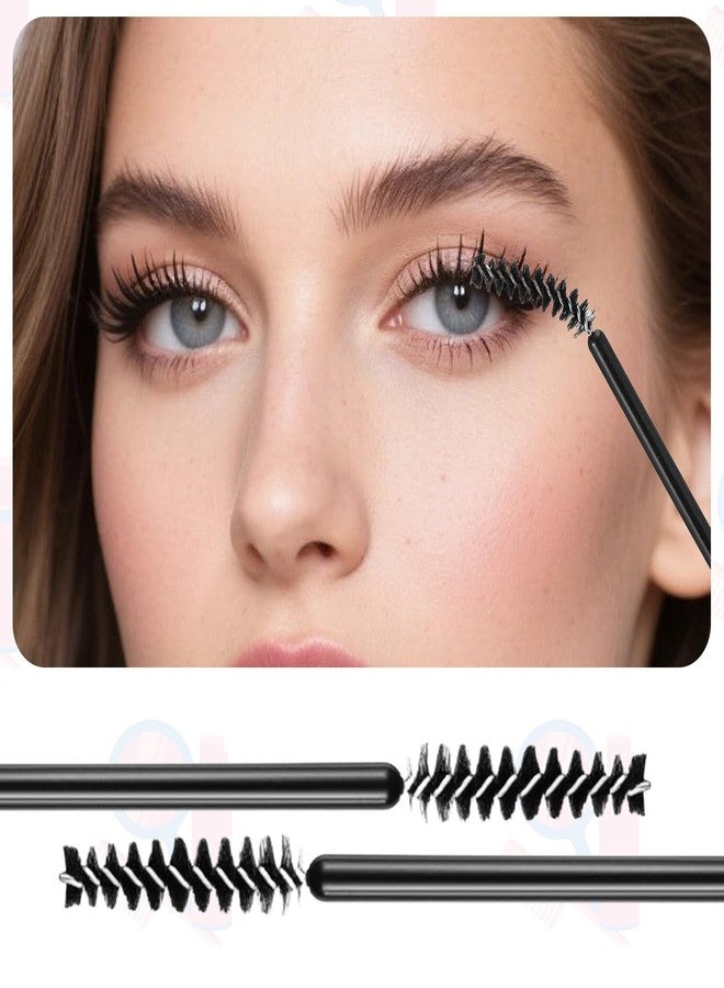 Yolev 100Pcs Disposable Mascara Wands Black Eye Lash Spoolies Small Lash Wands Makeup Brush Applicators Eyebrow Spoolies for Eyelash Extensions Eye Lash and Makeup Brush - Image 5
