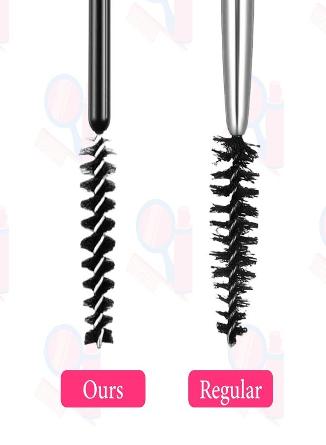 Yolev 100Pcs Disposable Mascara Wands Black Eye Lash Spoolies Small Lash Wands Makeup Brush Applicators Eyebrow Spoolies for Eyelash Extensions Eye Lash and Makeup Brush - Image 4