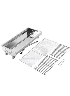Cady One Stainless Steel Charcoal Bbq Grill With Stand Black 73x71x34cm  - Image 3
