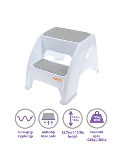 dreambaby Toddler And Me 2 Step Stool - Grey  - Image 2