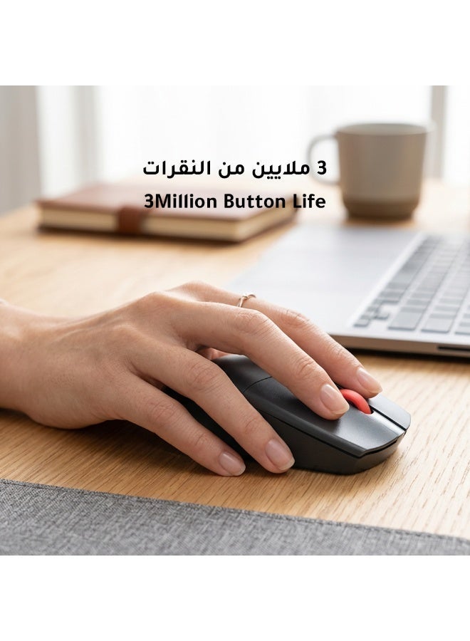 مايكروباك ماوس لاسلكي RF 2.4G Micropack MP-702W Pro - دقة قابلة للتعديل 1600 DPI، متوافق مع الأنظمة المتعددة - Image 3