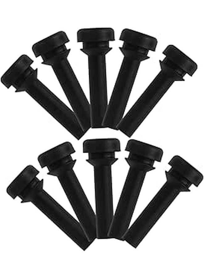 10Pcs Non-Slip Gas Stove Grate Rubber Feet Pads Black Easy Install Kitchen Support - Image 1
