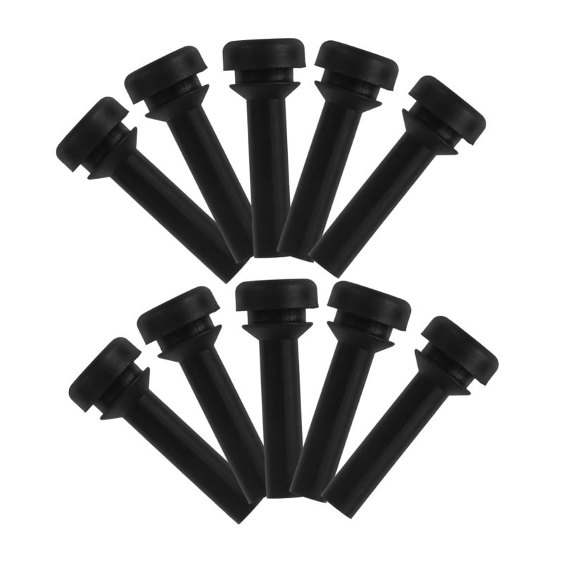 10Pcs Non-Slip Gas Stove Grate Rubber Feet Pads Black Easy Install Kitchen Support - Image 2