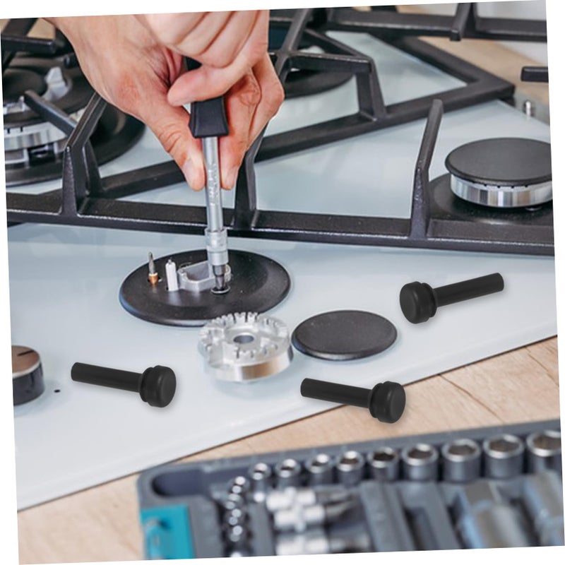 10Pcs Non-Slip Gas Stove Grate Rubber Feet Pads Black Easy Install Kitchen Support - Image 4