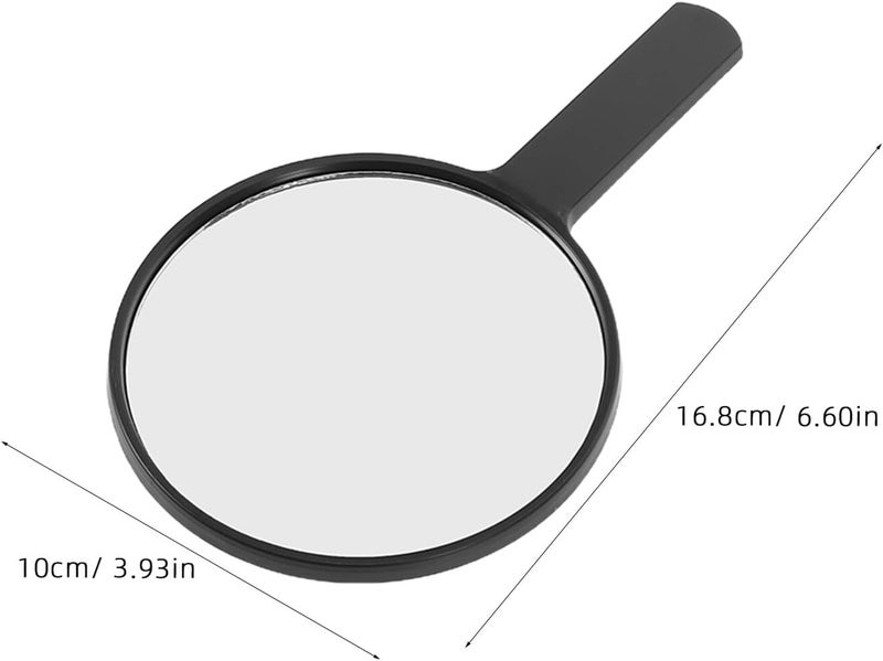 4pcs Handheld Anti-Fog Round Makeup Mirrors 10x17cm Portable Small Personal Vanity Mirrors with Handle for Travel Home and Party Use - Image 2
