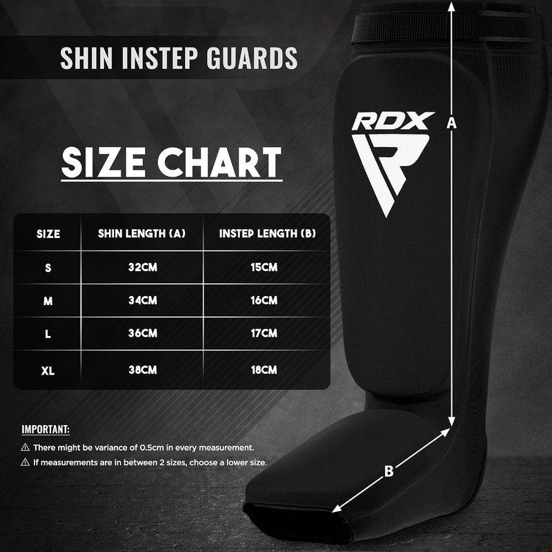 RDX Shin Guards for Kickboxing and Muay Thai - SATRA Approved MMA Leg Instep Protection Pads -M |White/Black (HYP-SIBW-M) - Image 3