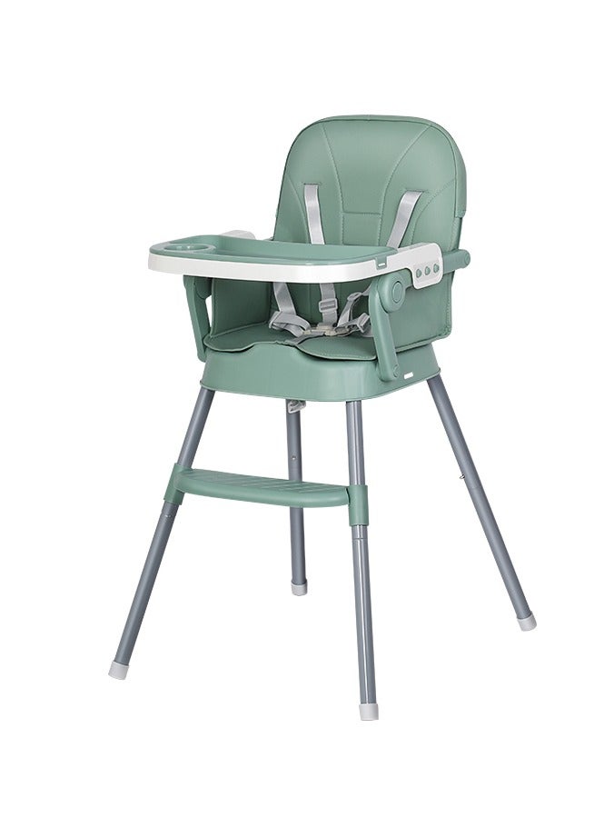 فول جوي كرسي طعام مرتفع قابل للتعديل للأطفال 4* 1 ، مقعد معزز لكرسي تغذية الأطفال,حزام أمان ,مسند قدم مع صينية قابلة للفصل ,كرسي عالٍ قابل للطي للأطفال الصغار من عمر 6 أشهر إلى 4 سنوات - Image 2