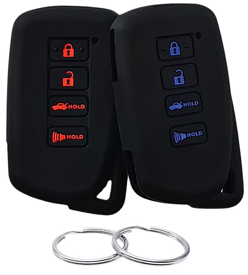 REPROTECTING Silicone Rubber Key Fob Cover Compatible with 20132021 Lexus ES300h ES350 GS350 GS450h IS200t IS300 IS350 LX570 NX200t NX300h RC350 RX350 RX450h HYQ14FBA