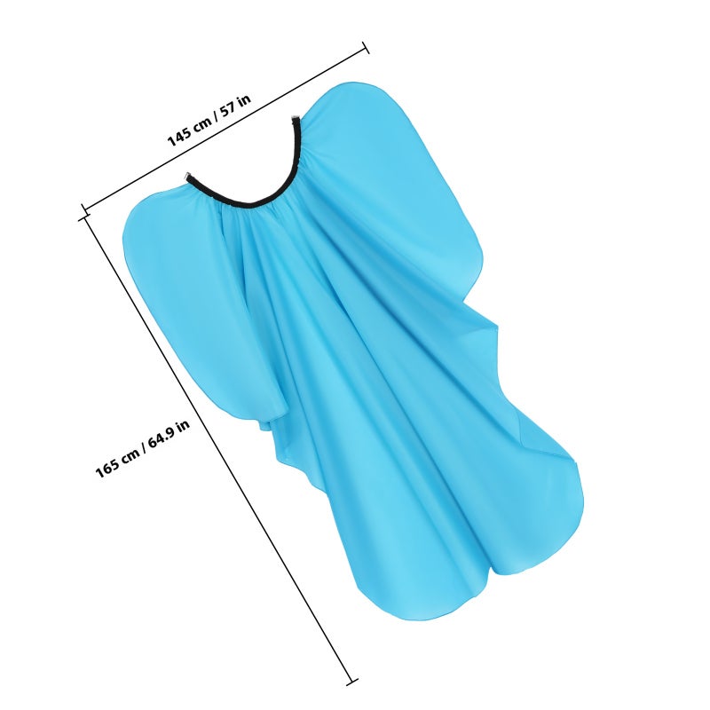 Barber Cloth Cape, Elastic Neckline and Buckle Closure, Perfect for Hair Salons - Image 2