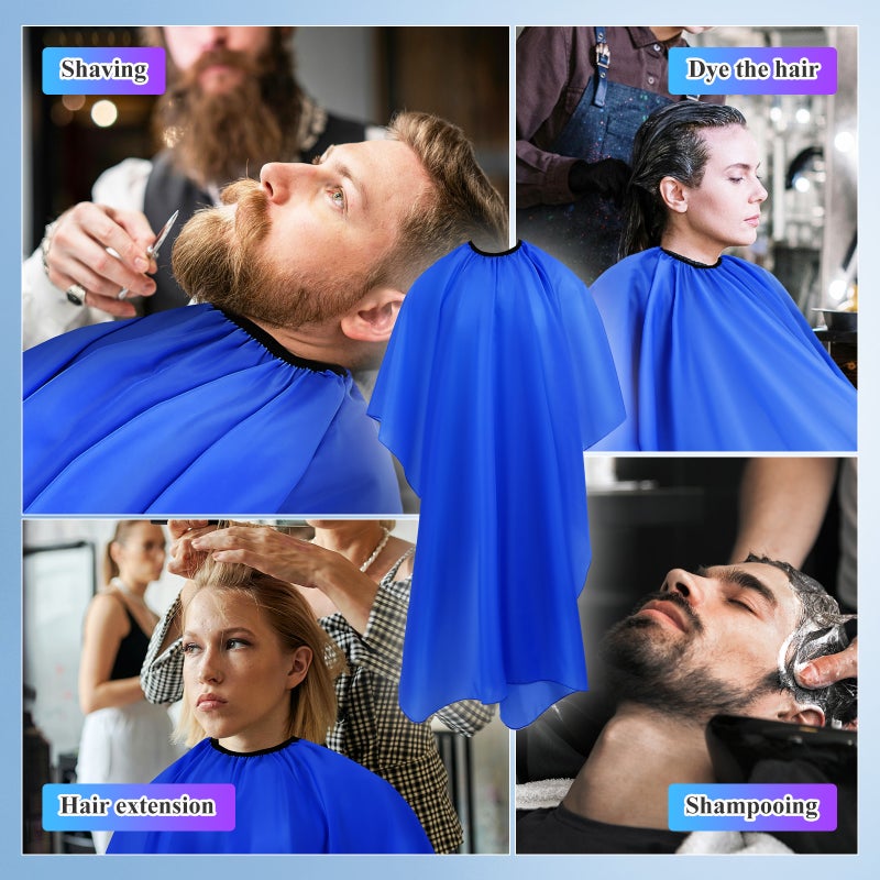 Barber Cloth Cape, Elastic Neckline and Buckle Closure, Perfect for Hair Salons - Image 3