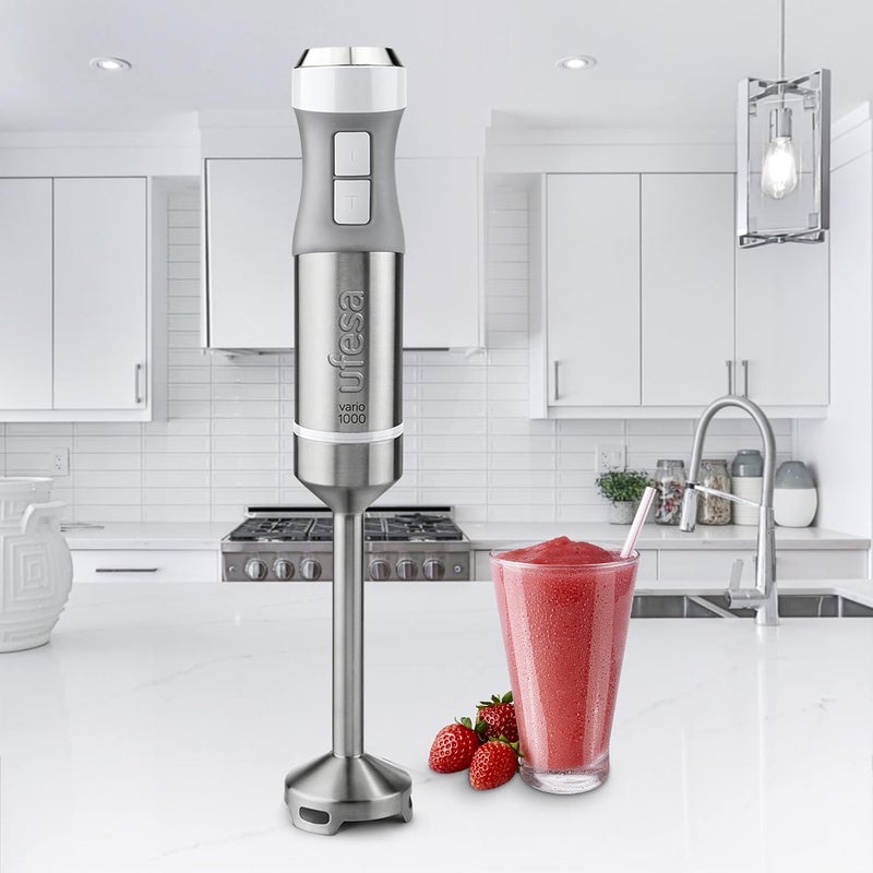 Ufesa BP4582 Vario 1000 Max Stainless Steel Hand Mixer, Mashing Bar, 1000 W, Shredder, Mixer and Whisk Nozzle - Image 4