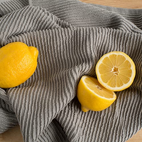 Now Designs Ripple Kitchen Towel, Set of 6, London Grey - Image 3