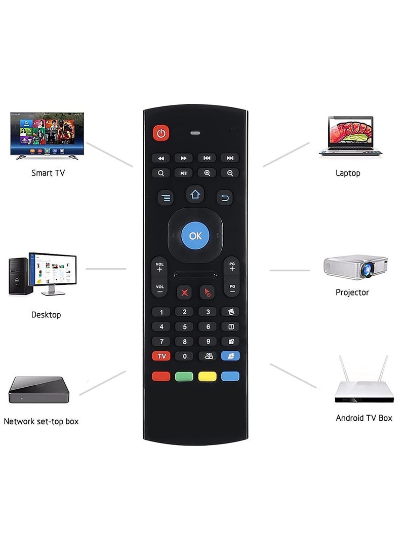 ELTRAZONE MX3 Wireless Air Mouse 2.4G Multifunctional Remote Control with IR Learning for Android Smart TV 3G Gyroscope 3GSensor HTPC Mini Projector PS3/4 with battery - Image 5
