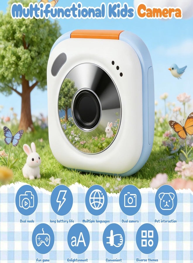 Chendssfkd Kids Digital Camera for Boys and Girls, Portable Travel Toy, Digital Camera for Kids with Video Recording and Built-in Digital Stickers, 1080P HD Video Perfect for Christmas & Birthday Gifts - Image 2