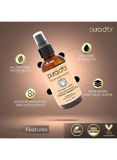 Pura d'or Pura D’Or Tamanu Oil (4Oz / 118Ml) Usda Organic Certified 100% Pure Natural Hexane Free Premium Grade Moisturizer Helps Reduce Appearance Of Scars From Psoriasis Eczema & Acne (Packaging May Vary)  - Image 4