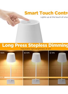 HOCC Battery Operated Lamp Cordless Table Lamp Rechargeable LED Desk Lamp  - Image 2
