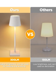HOCC Battery Operated Lamp Cordless Table Lamp Rechargeable LED Desk Lamp  - Image 5