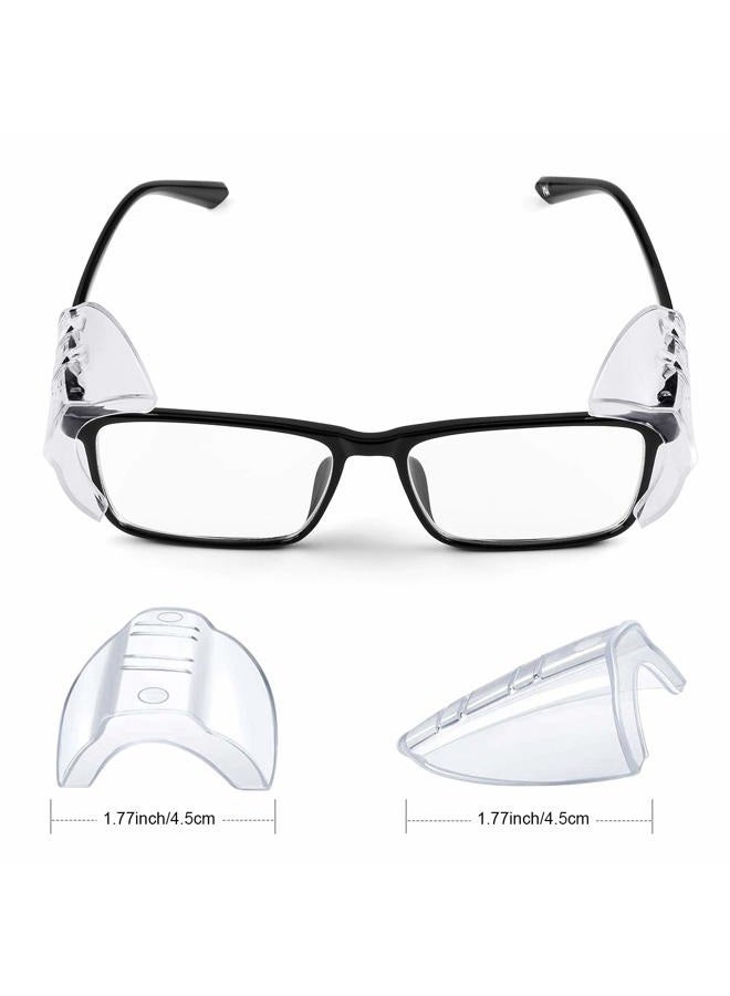 MELASA Safety Glasses Side Shields, Slip on Clear Side Shields, Fits Small Medium and Large Eyeglasses Frames Small to Large transparent - Image 5