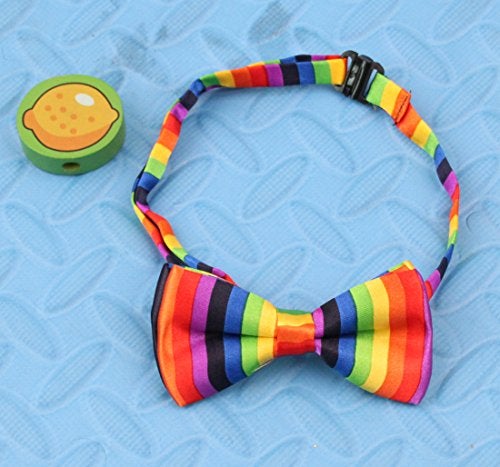 GUCHOL Kids Rainbow Suspenders Bow Tie for Boys and Girls Adjustable Elastic Classic Accessory Sets Age 1 to 13 Year (Rainbow, 26 INCH (1-5 Year) - Image 3