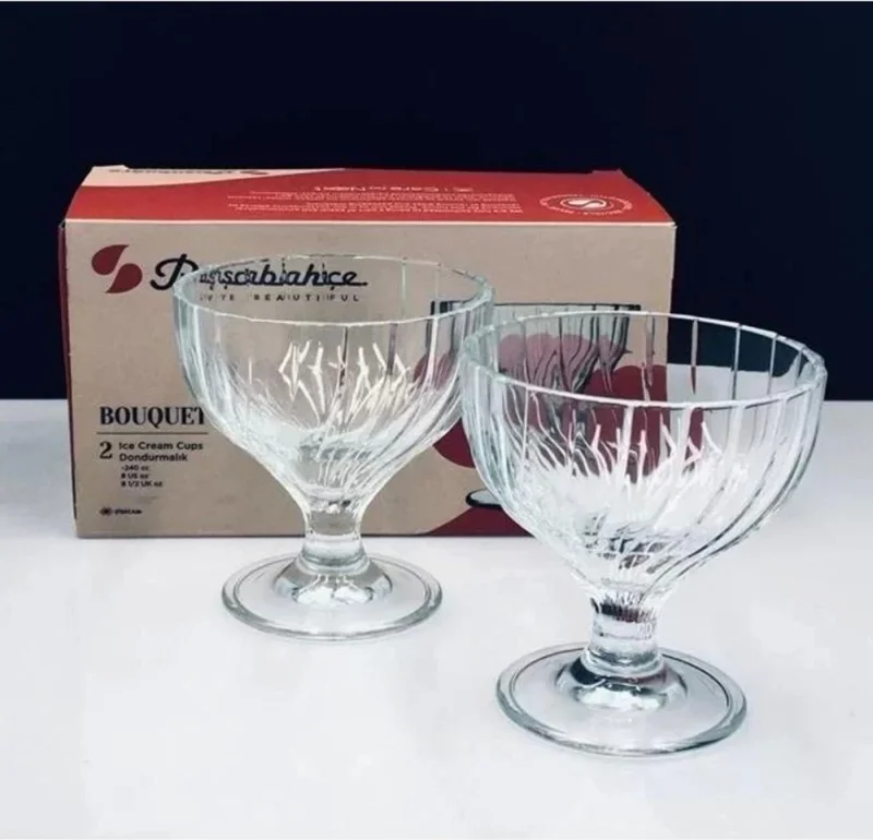 Paşabahçe 51819 Bouquet Ice Cream Bowl 240CC 2 Liters