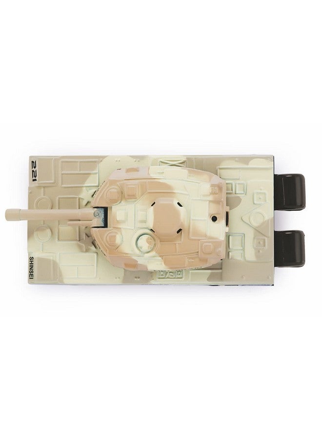 Shinsei Battle Tank T-20 Maintenance Free Pullback Spring Action Race Toy Gift for Boys 3+ Years. Strong ABS Plastic, NO Sharp Edges, BIS Certified. Pack of 1, Color Green - Image 5