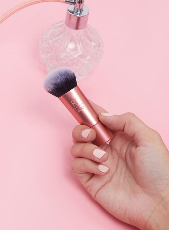 REAL TECHNIQUES Mini Expert Face Brush Peach/Black/Grey - Image 5