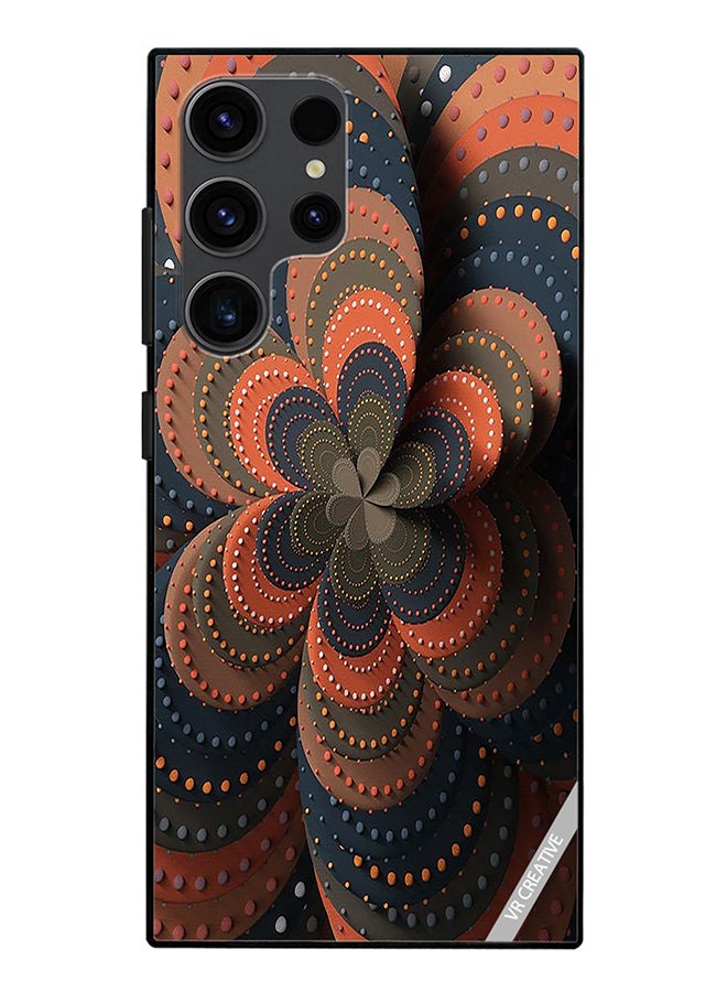 VR CREATIVE Protective Case Cover For Samsung Galaxy S24 Ultra Flower Design Multicolour - Image 1