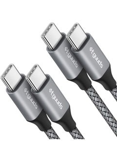 etguuds USB C to USB C Cable 3ft, 2-Pack 60W USBC to USBC Cord, Type C to C Charger Cable Fast Charging for iPhone 16 15 Pro Max Plus, for Samsung Galaxy S24 S23 S22, for MacBook/iPad, Pixel  - Image 1