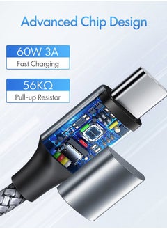 etguuds USB C to USB C Cable 3ft, 2-Pack 60W USBC to USBC Cord, Type C to C Charger Cable Fast Charging for iPhone 16 15 Pro Max Plus, for Samsung Galaxy S24 S23 S22, for MacBook/iPad, Pixel  - Image 2