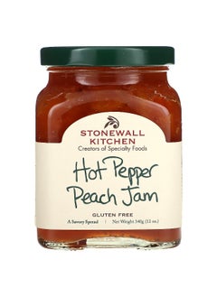 Stonewall Kitchen Stonewall Kitchen, Hot Pepper Peach Jam, Mild, 12 oz (340 g)  - Image 1