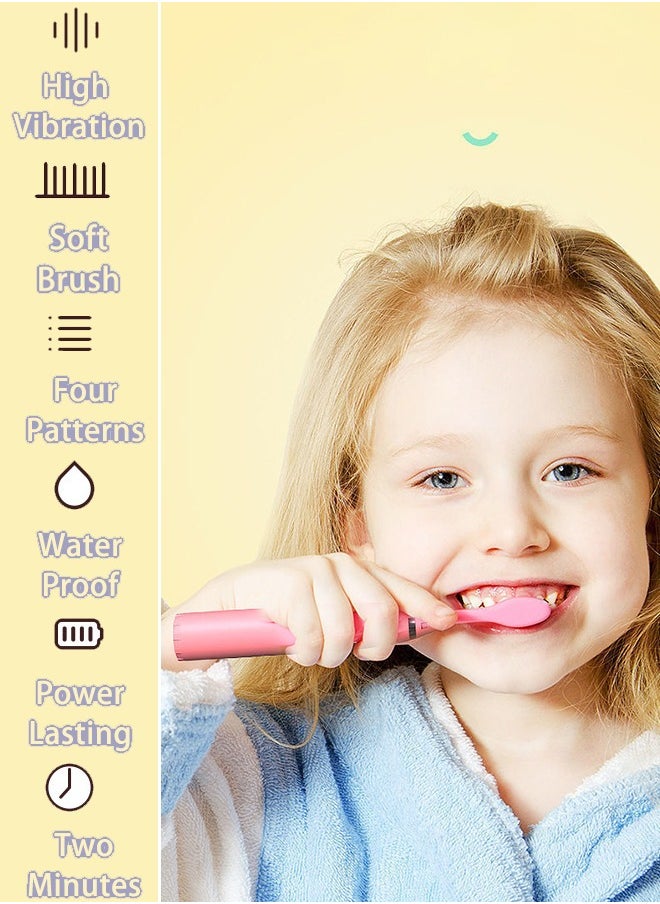 Super ZYouth Kids Electric Toothbrush Rechargeable With Timer And 6 Brush Heads, Unicorn, Blue  - Image 4
