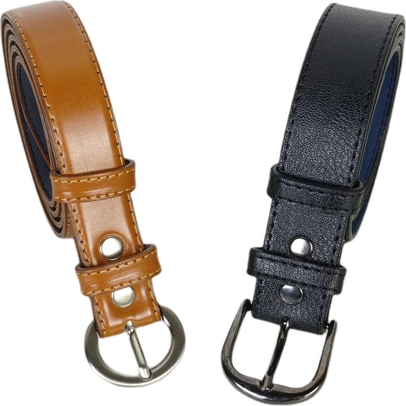 Başkent Çanta Başkent Bag Women's 2-Piece Leather Belt Set