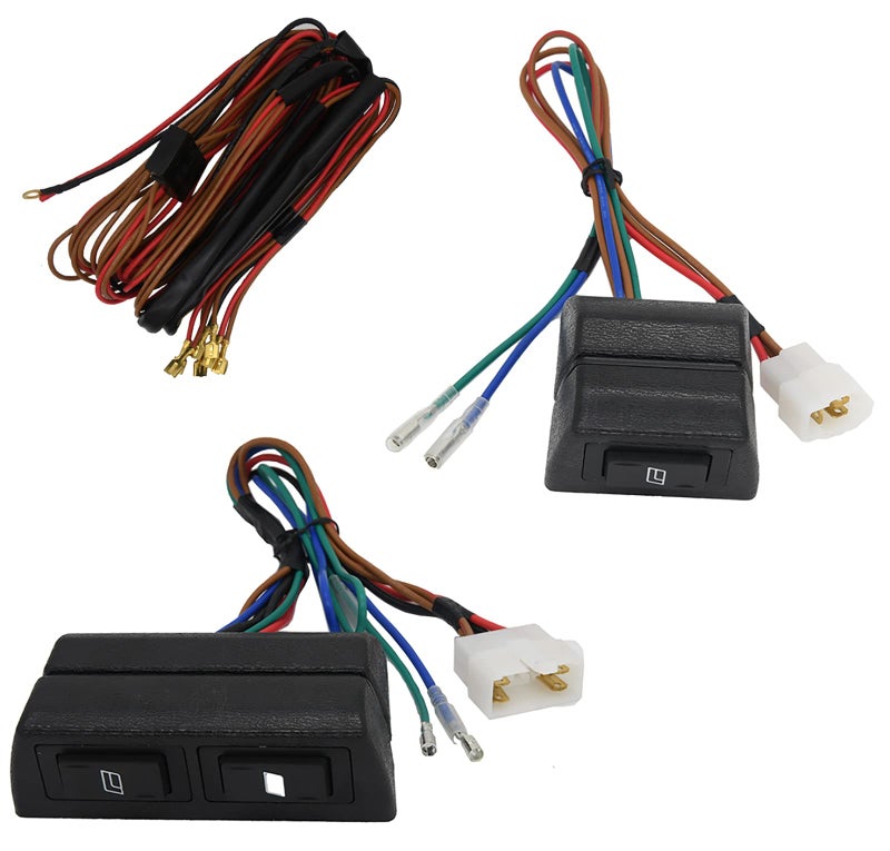 KAKO Universal Electric Power Window Kit, Electric Window Conversion Kit Include 2 Motors 2 Switches 3 Harness and Install Accessories for 2 Door - Image 3