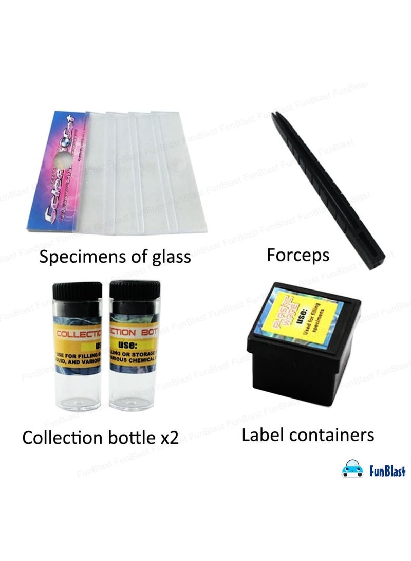 فنبلاست لعبة مجهر علمي تعليمي للأطفال - مجهر مناسب للمبتدئين مع تكبير وشرائح قابلة للتعديل - لعبة تعليمية للأطفال من سن 5 سنوات فما فوق - مجموعة مختبر علمي ممتعة للأولاد والبنات (عبوة من قطعة واحدة) - Image 5