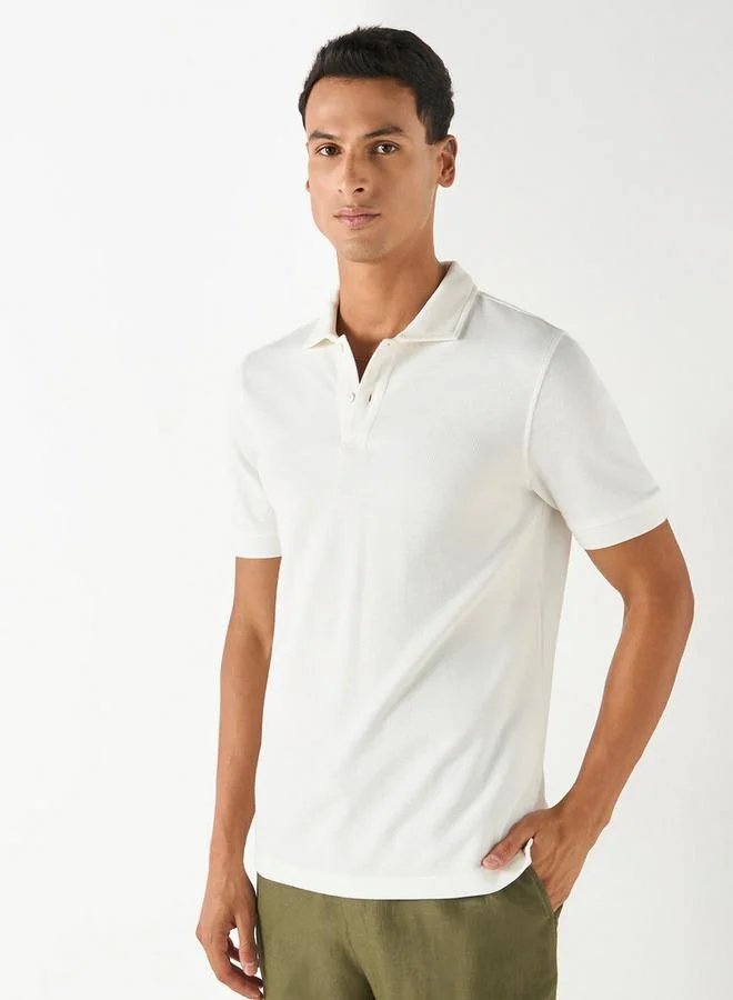 سبلاش فيڤ تيشيرت بولو بأكمام قصيرة وزر إغلاق