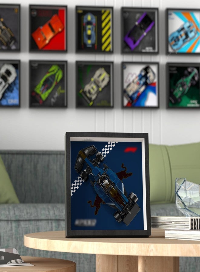WETCEAOM F1 Display Wallboard Compatible with Lego F1 Speed Champions 77243 Race Car Display Wall Mount Frame(Model Not Included) - Image 3