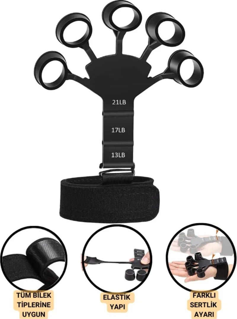 Mj Tech Black Gripster Vein Enhancer Wrist Strengthener Exercise Spring