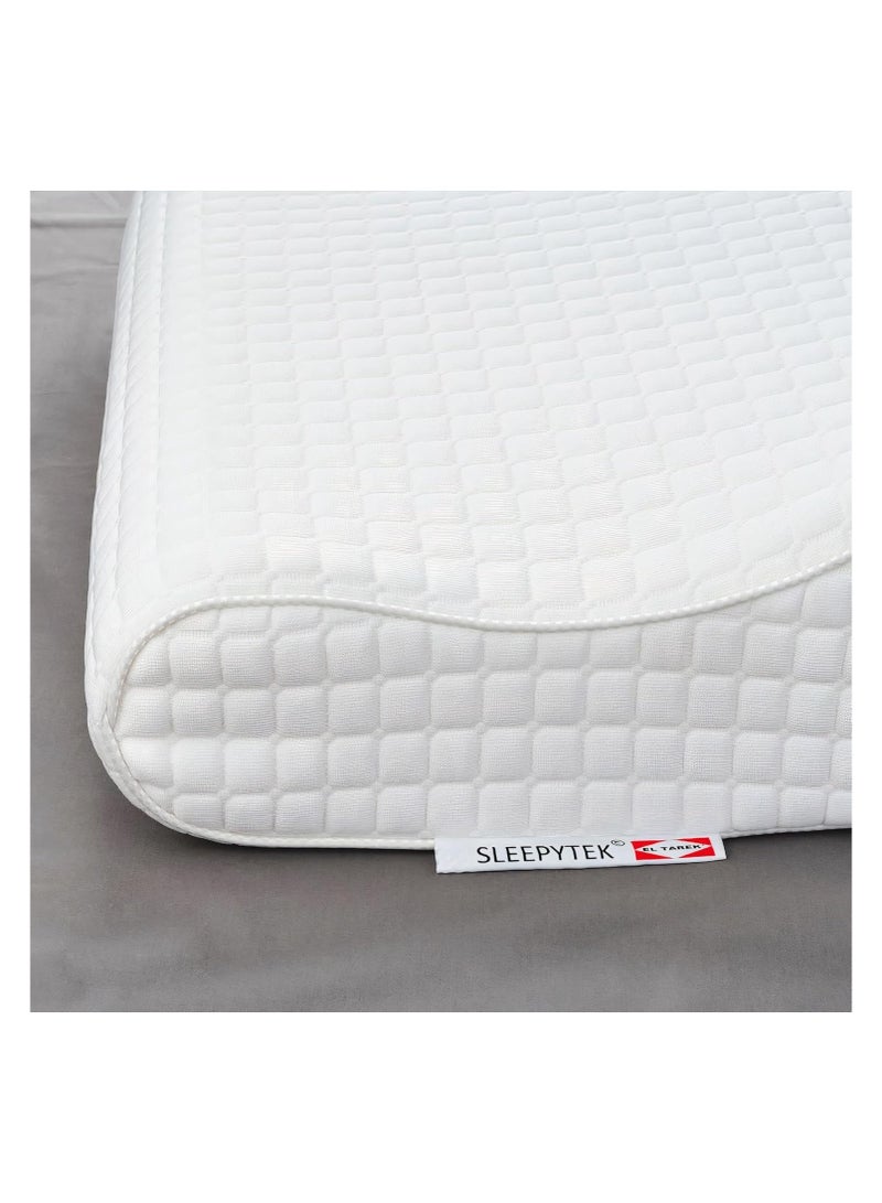 - Medical memory foam pillow - high quality - size 60*40 - made of German materials - pillow for spinal support and neck pain - pillow for better sleep - medical pillow, white - Image 4