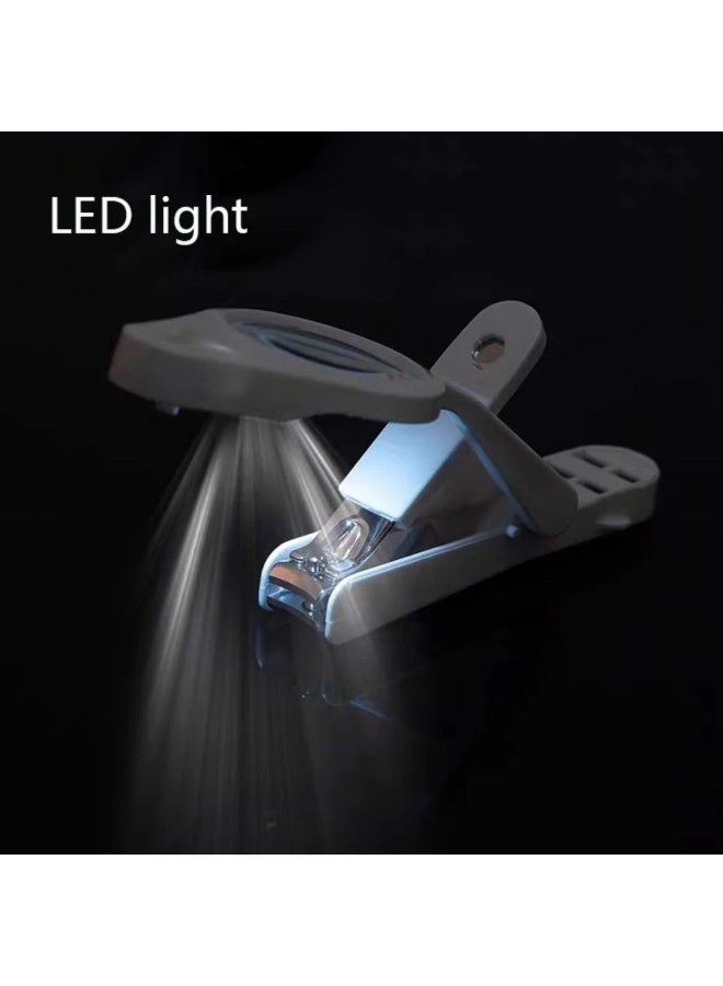 قصافة أظافر احترافية مزودة بعدسة مكبرة وإضاءة LED – دقة متناهية وأمان كامل – مثالية لكبار السن، الأطفال، وضعاف النظر. - Image 2
