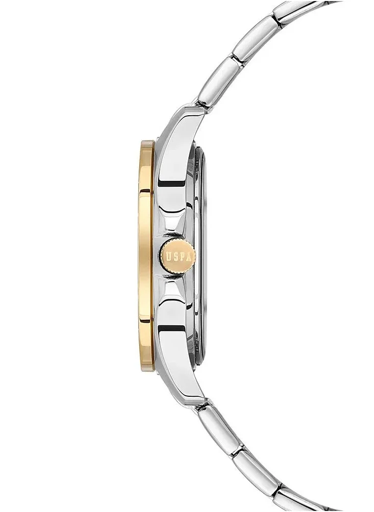 U.S. Polo Assn. Stile Women's 32mm Watch with Green Dial & Two Tone Bracelet