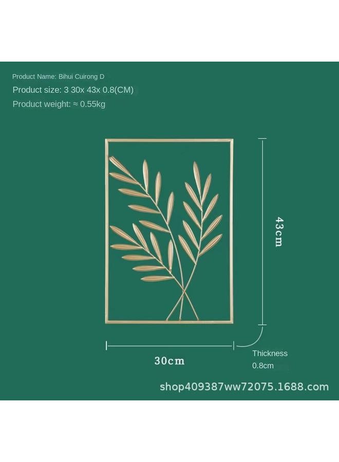 Bluejw Factory Direct Iron Leaf TV Sofa Background Wall Porch Room Wall Pendant Modern Living Room Decoration - Image 4