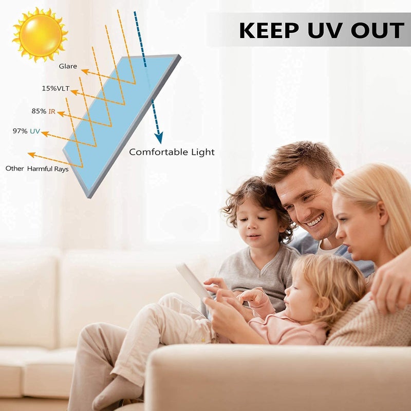 S-Sia Vendors-Good Purchase Good Care SIA VENDORS 20Inch X 7 Feet_Window Tint for Home Heat Control Anti UV One Way Mirror Film Daytime Privacy Static for Home and Office - Image 3