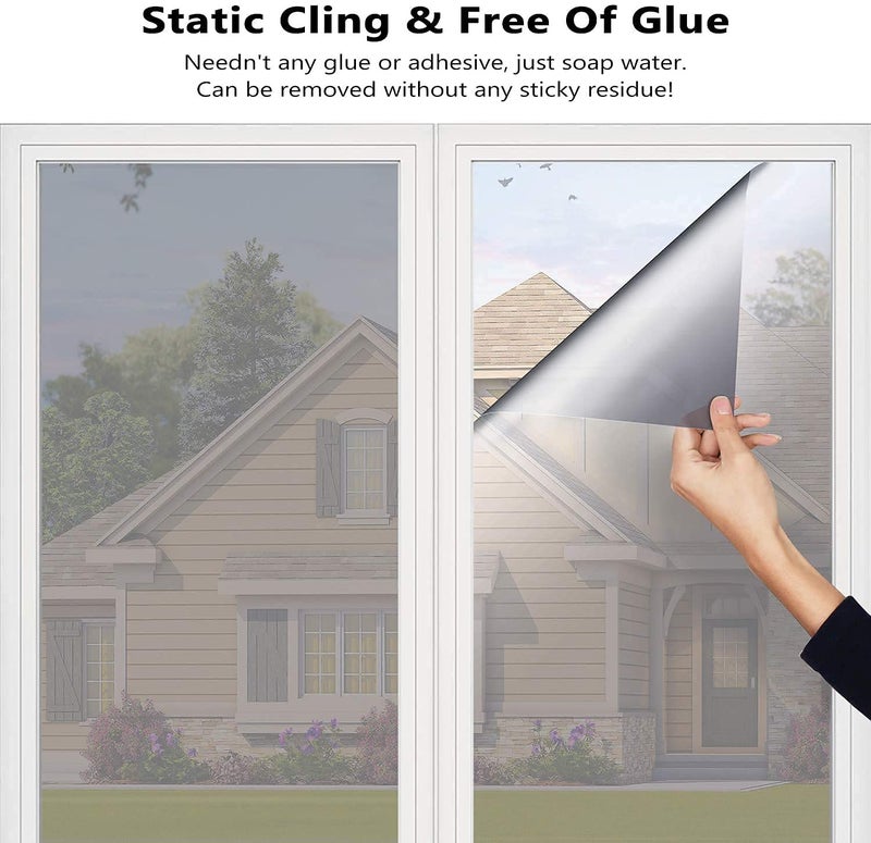 S-Sia Vendors-Good Purchase Good Care SIA VENDORS 20Inch X 7 Feet_Window Tint for Home Heat Control Anti UV One Way Mirror Film Daytime Privacy Static for Home and Office - Image 5